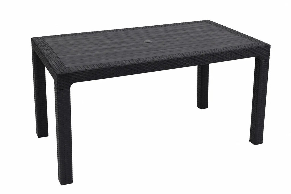 Kunert Garden table Adler 140x80 cm, rattan look – graphite - photo 2