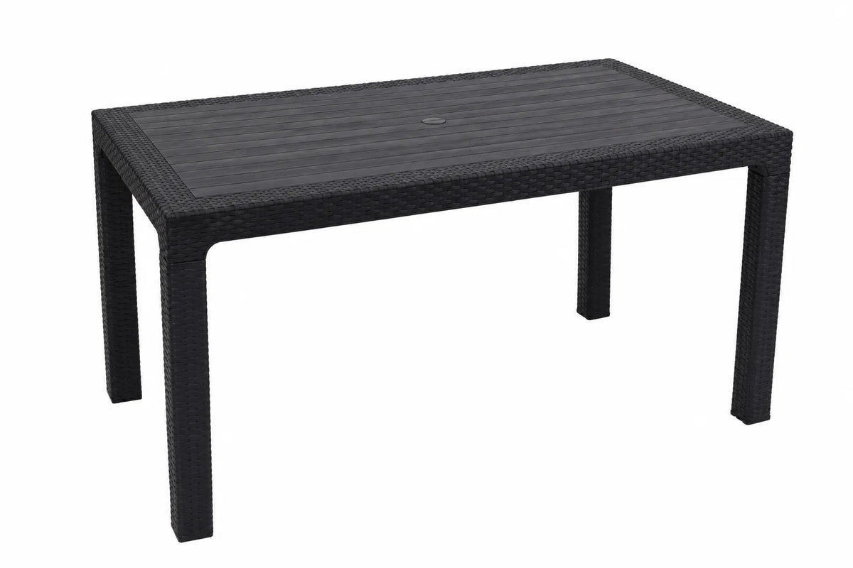 Kunert Garden table Adler 140x80 cm, rattan look – graphite - photo 2