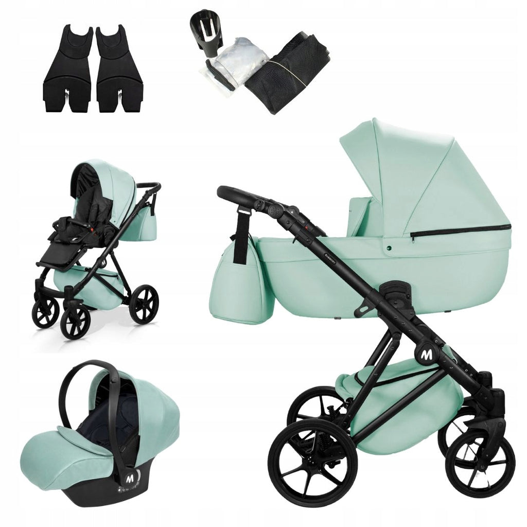 MOMMO Harmony 3-in-1 Stroller – Mint – image 1