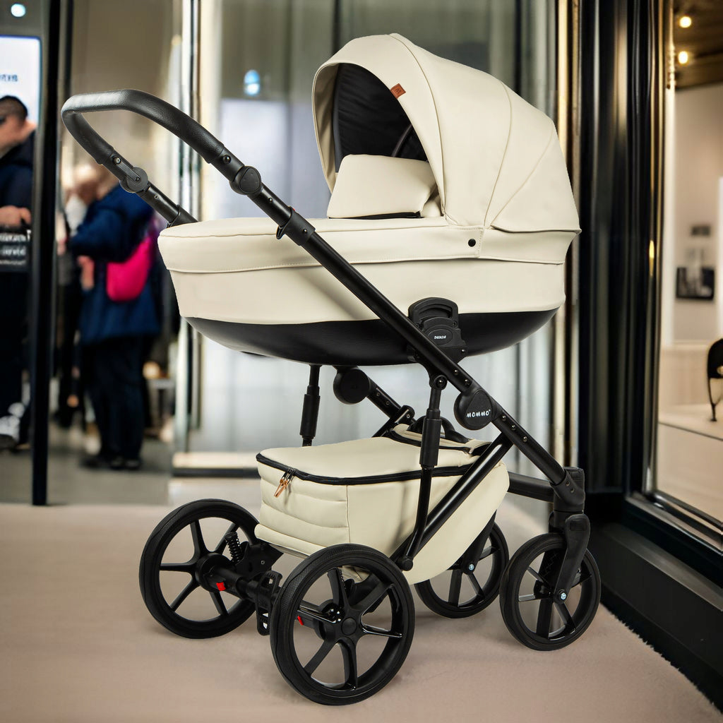 MOMMO Deluxe 3-in-1 Stroller – Beige – image 4