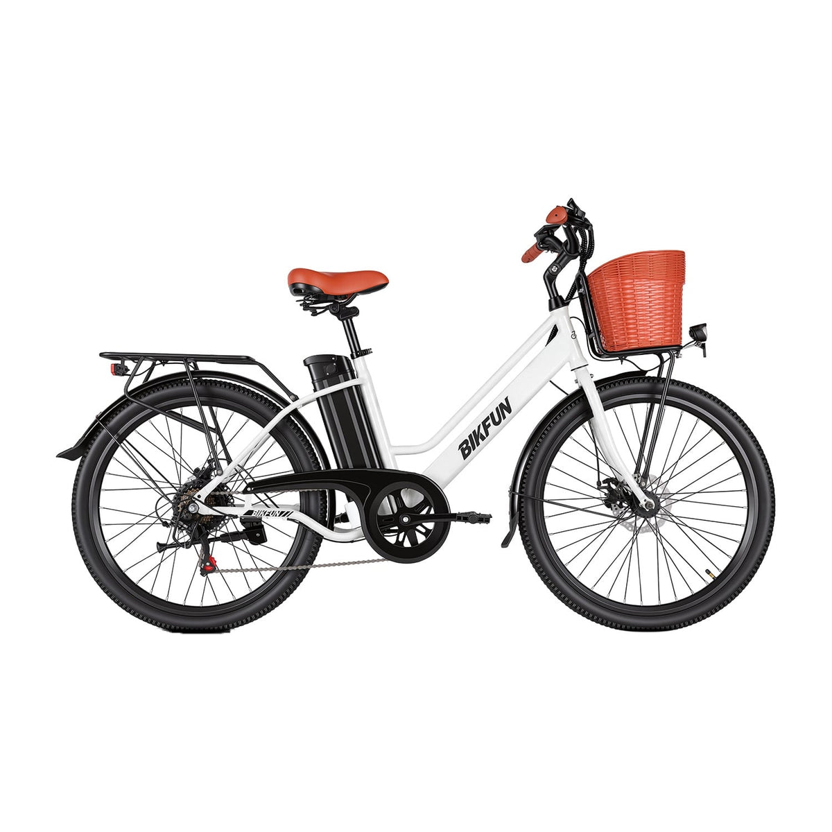 Bikfun AMAK00052 Women's Electric Bike 26" – White - photo 11