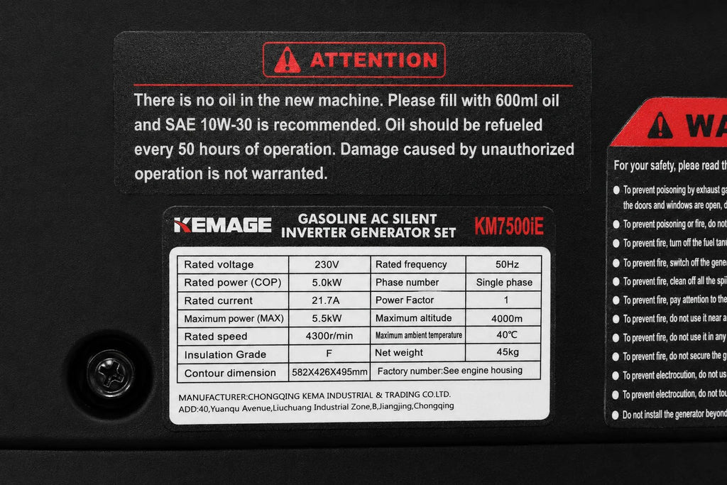 Kunert Inverter generator 5.5 kW petrol, electric start - photo 4