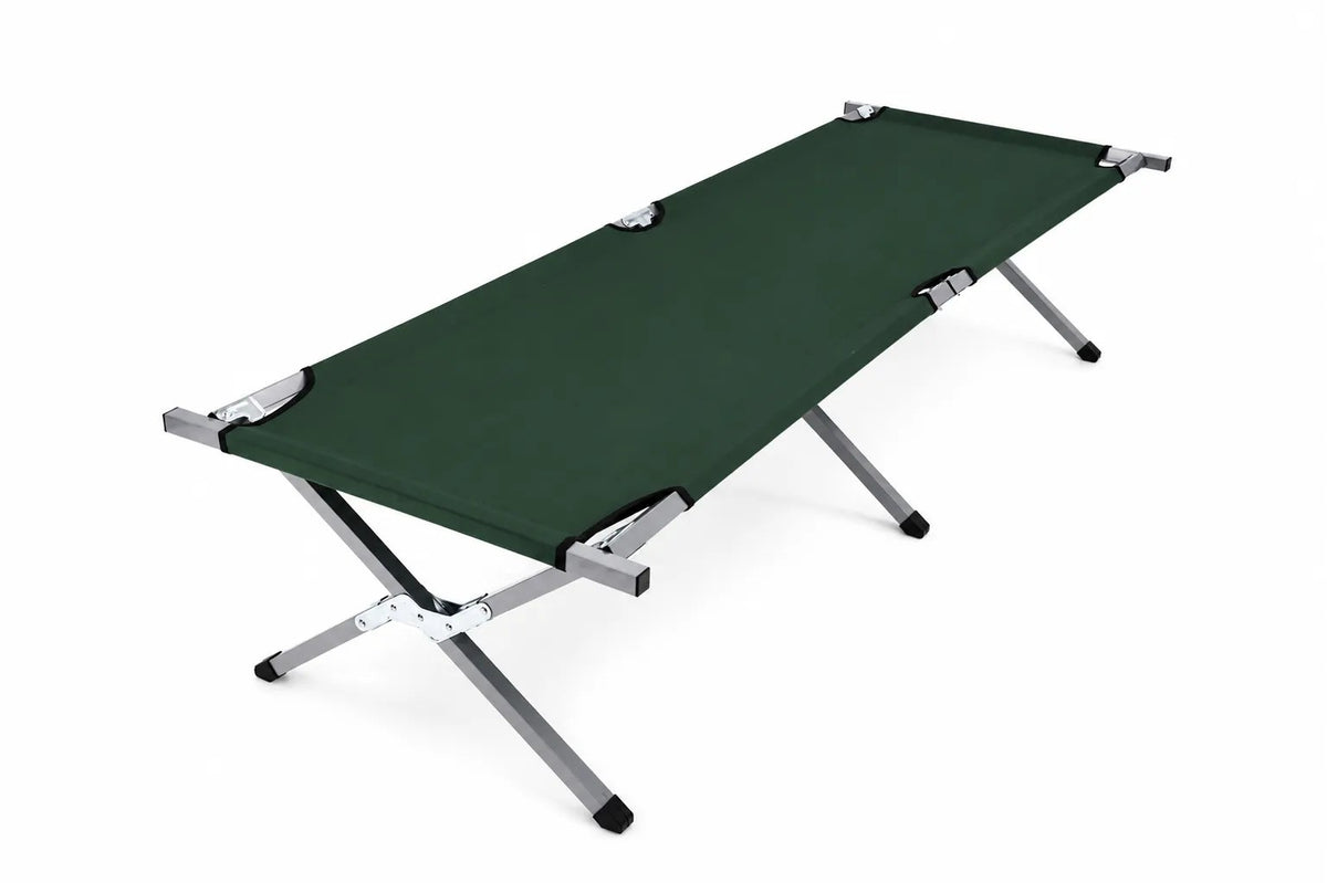 Kunert Folding camp bed Iron with carry bag, up to 120 kg – green - photo 6