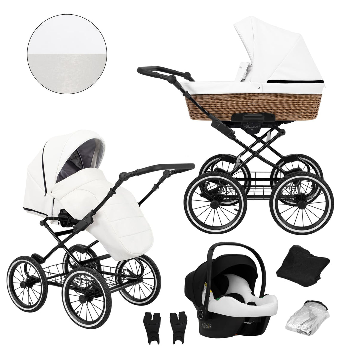 Kunert Romantic Classic 3-in-1 Stroller – ROM-16 – image 1