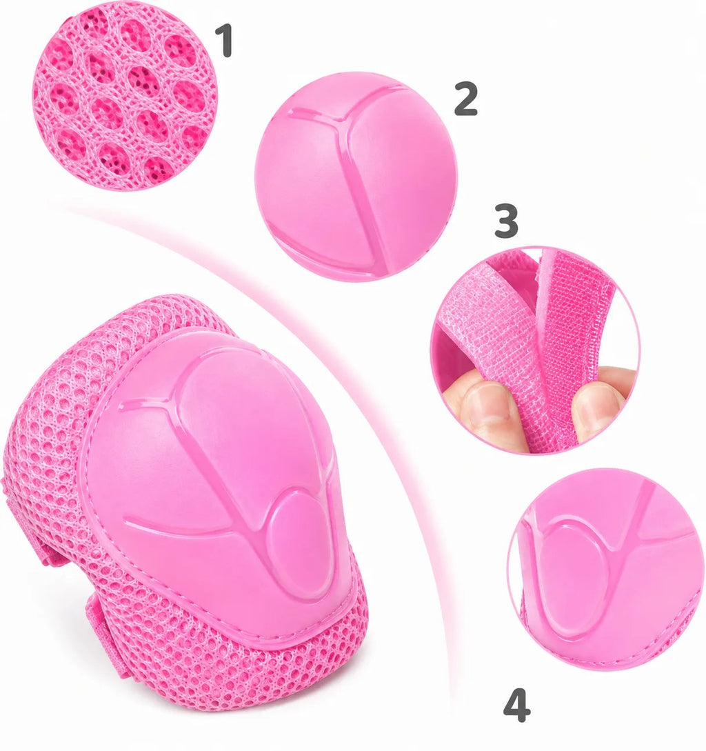 Kunert Kids protective gear set Megi 1, 6-piece: knee, elbow and wrist guards – pink - photo 9