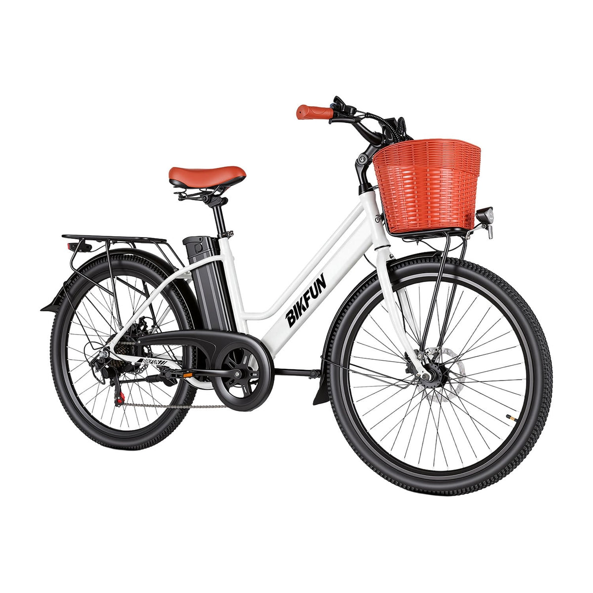 Bikfun AMAK00052 Women's Electric Bike 26" – White - photo 2