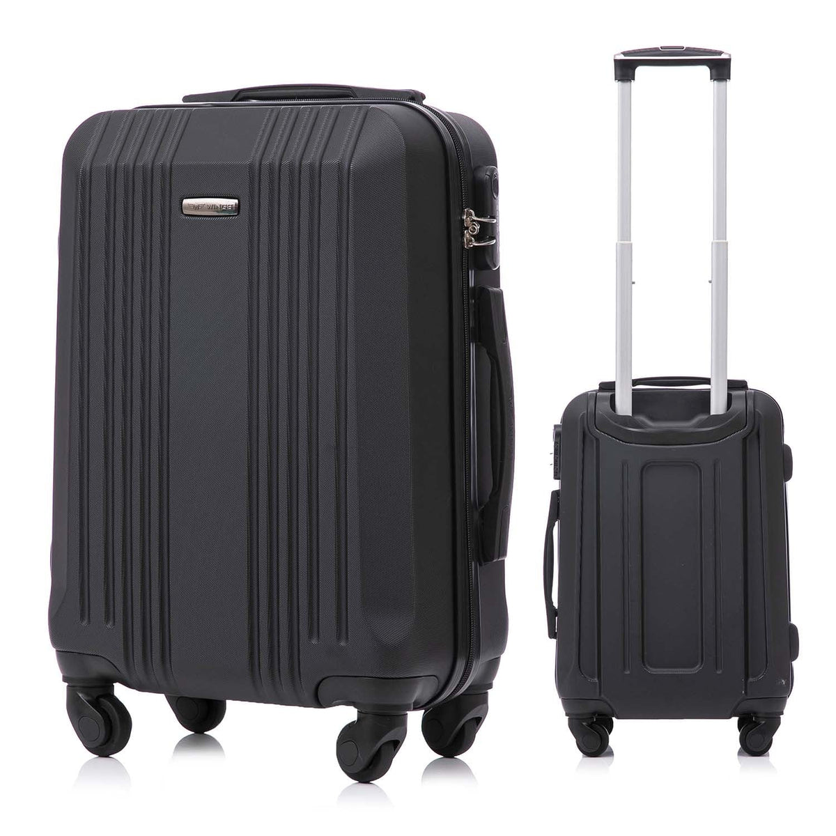 Wings Kestrel 3-Piece Hard Shell Suitcase Set – Black - photo 2