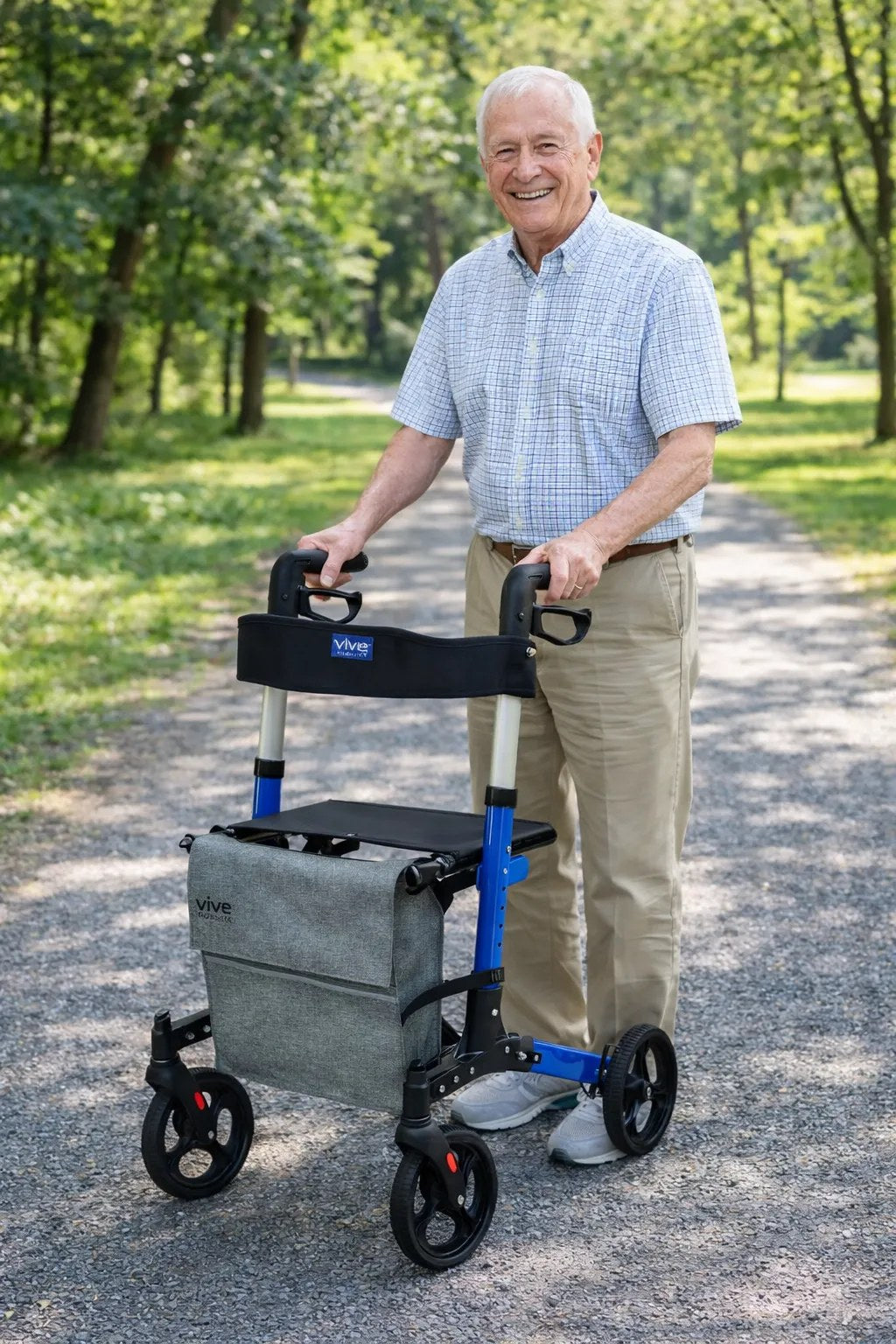 Kunert Rollator Dynamic 4-wheel with seat and bag - photo 4