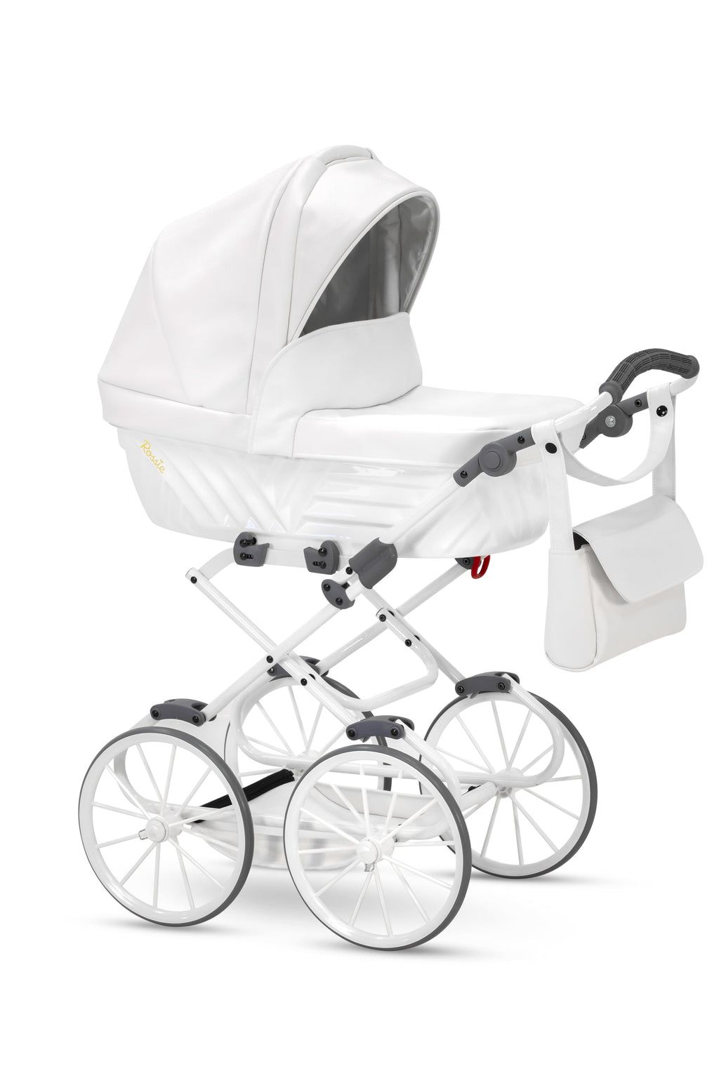 Kunert Rossie Doll Pram – White Pearl Eco – image 4