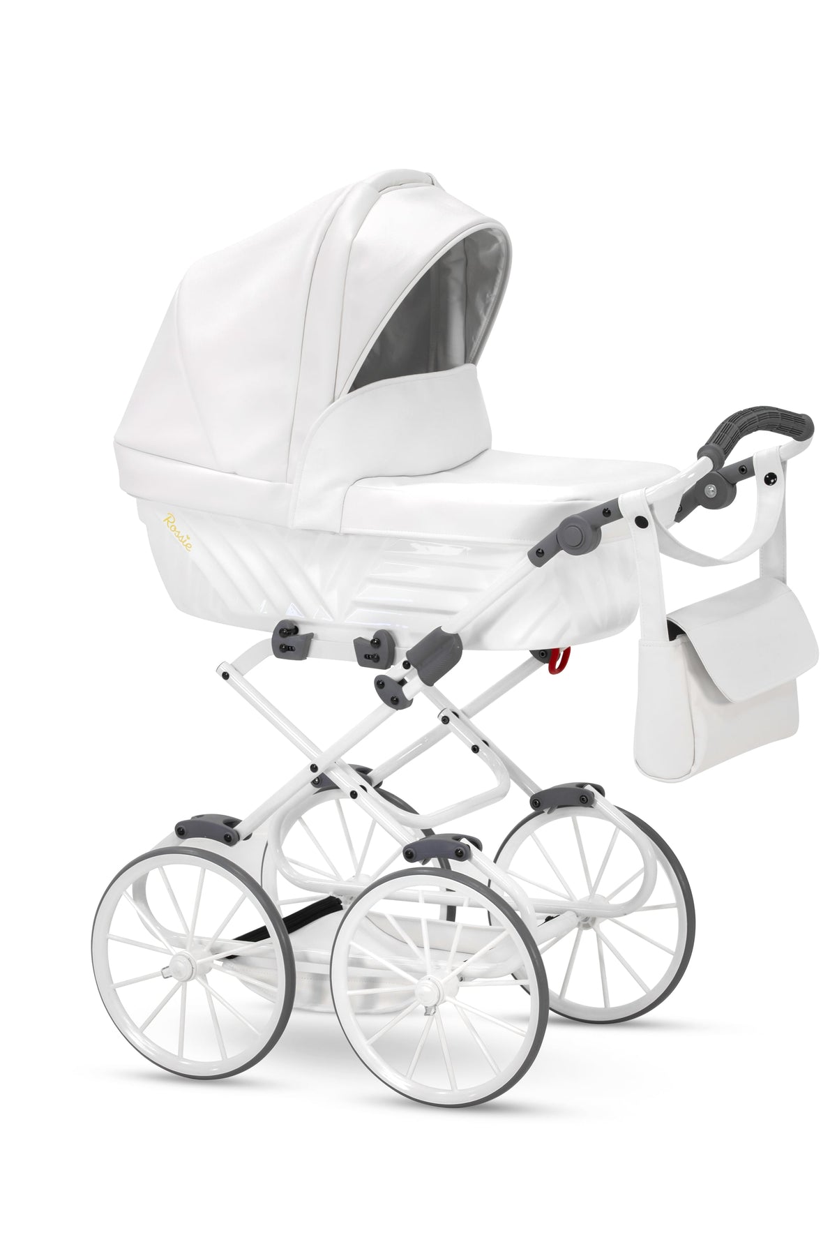 Kunert Rossie Doll Pram – White Pearl Eco – image 4