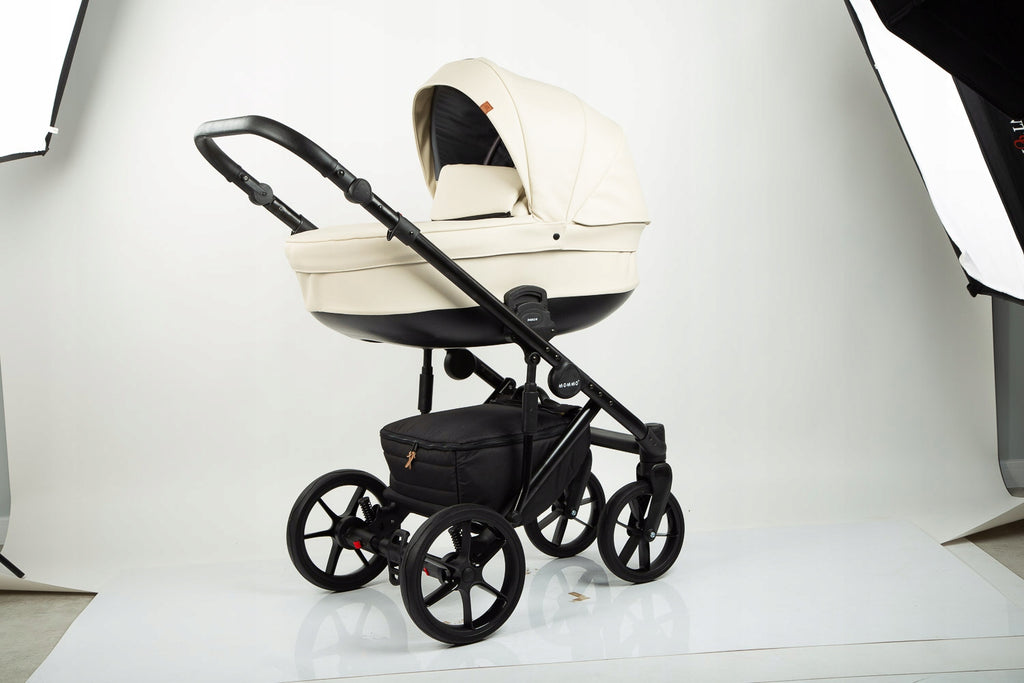 MOMMO Deluxe 3-in-1 Stroller – Beige – image 3