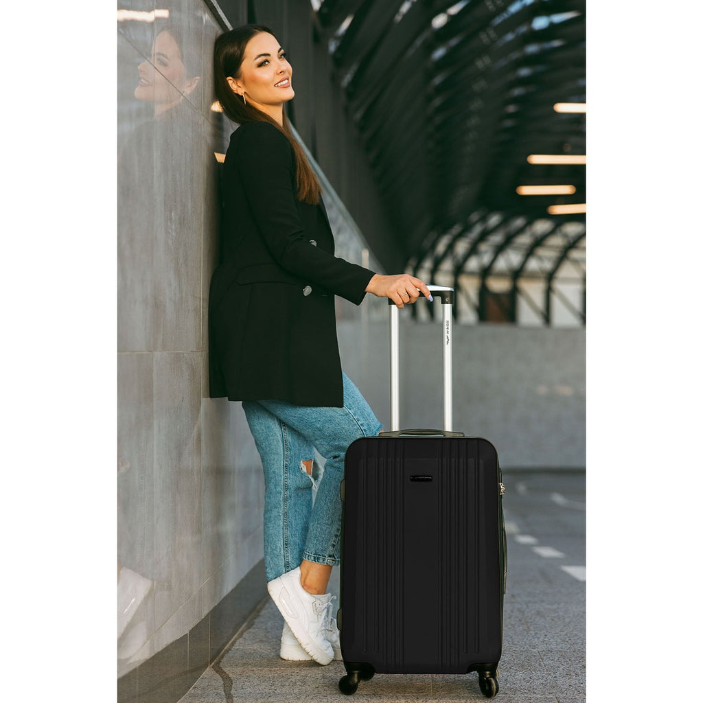 Wings Kestrel 3-Piece Hard Shell Suitcase Set – Black - photo 8