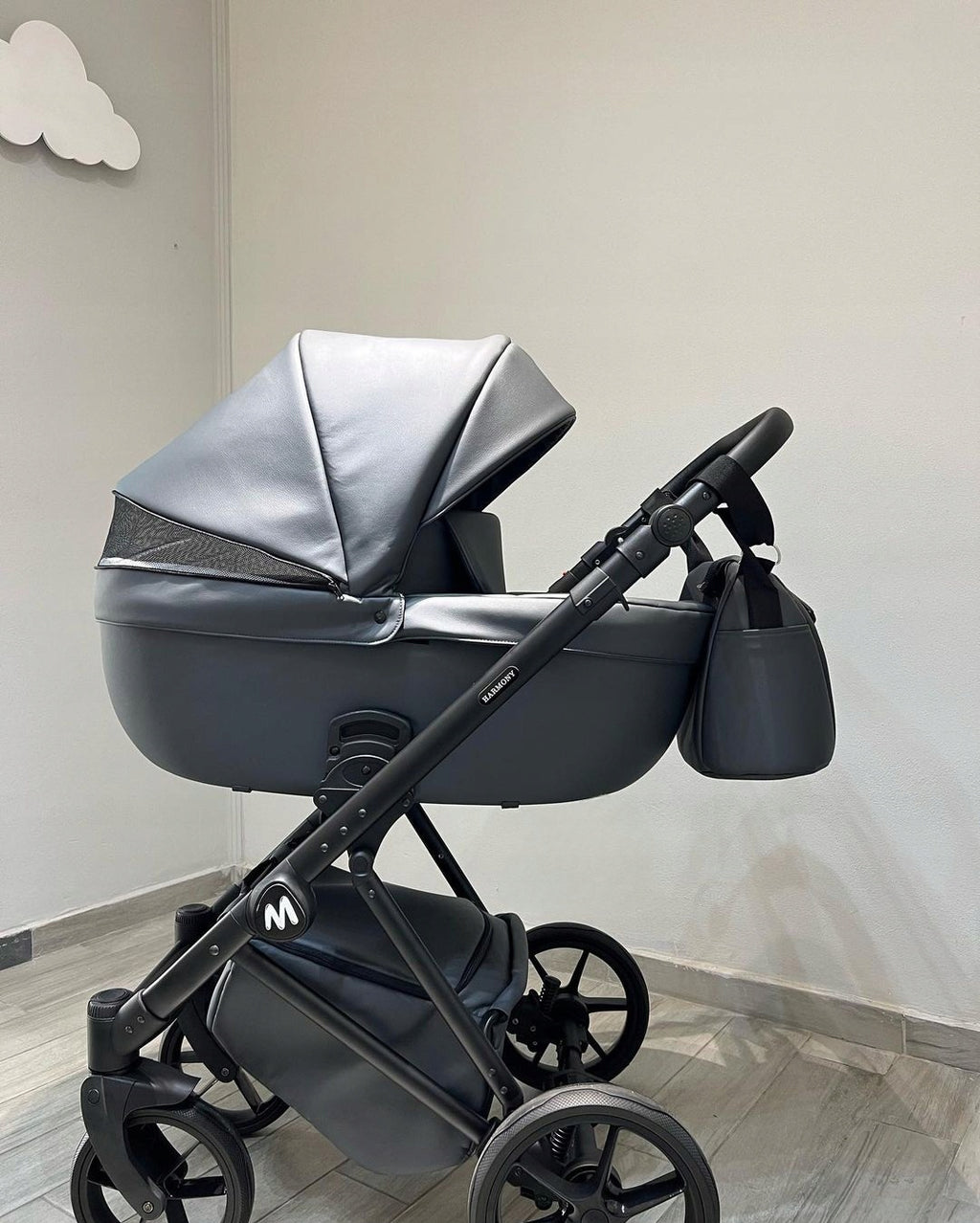 MOMMO Harmony 3-in-1 Stroller – Black – image 3