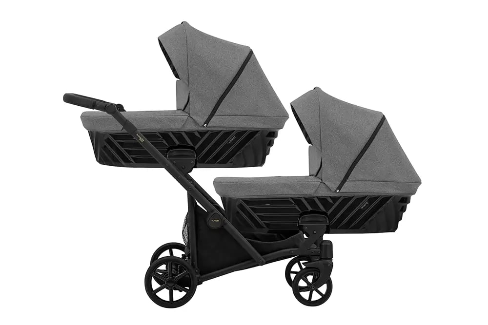 Kunert Ivento Duo 2-in-1 Twin Stroller – Deep Graphite – image 1