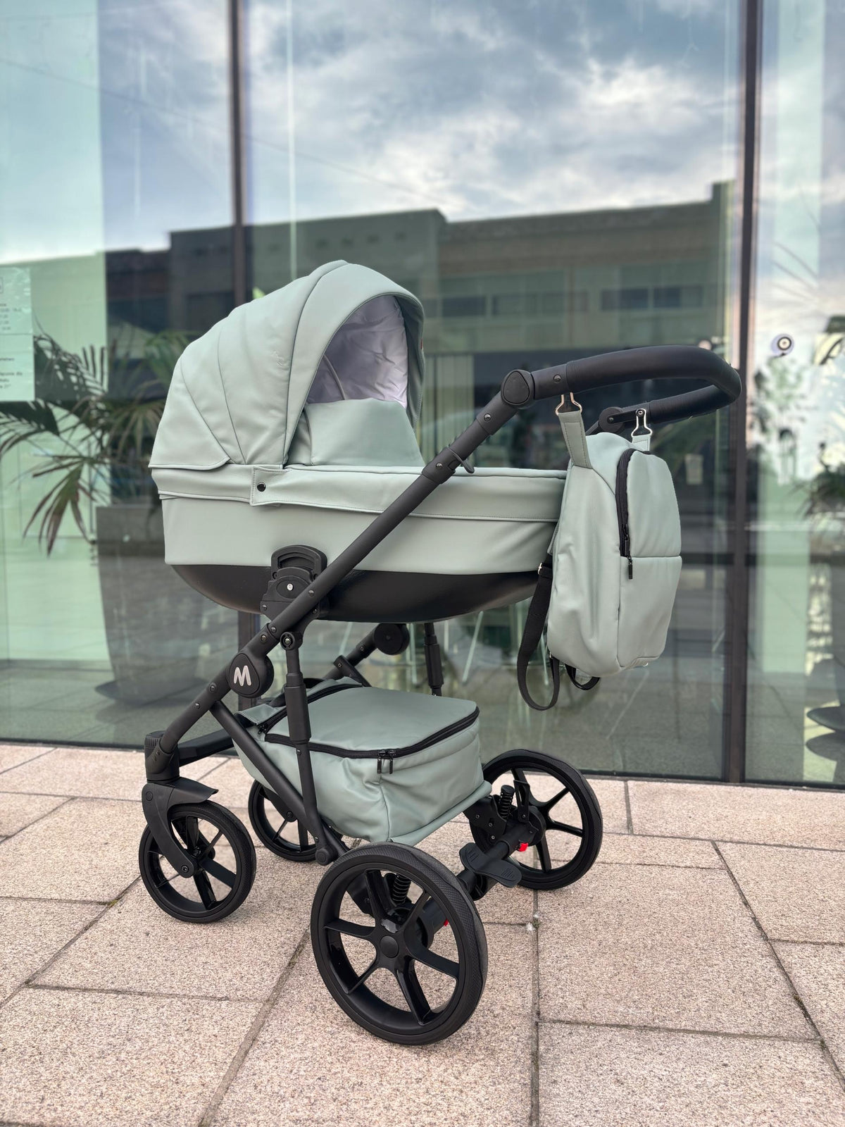 MOMMO Deluxe 3-in-1 Stroller – Mint – image 2