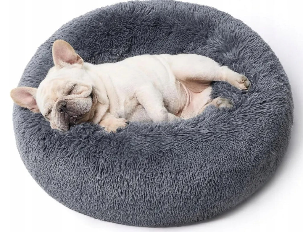 Kunert Round fluffy dog & cat bed MILO 60 cm – graphite - photo 3