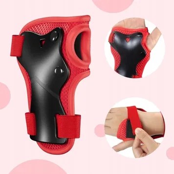 Kunert Kids protective gear set Tomi 2, 6-piece: knee, elbow and wrist guards – black-red - photo 10