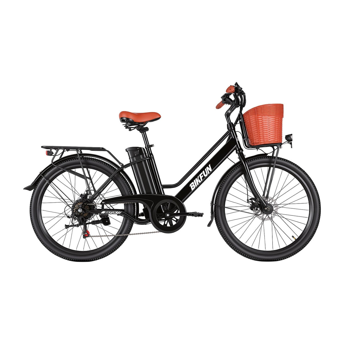 Bikfun AMAK00052 Women's Electric Bike 26" – Black - photo 13