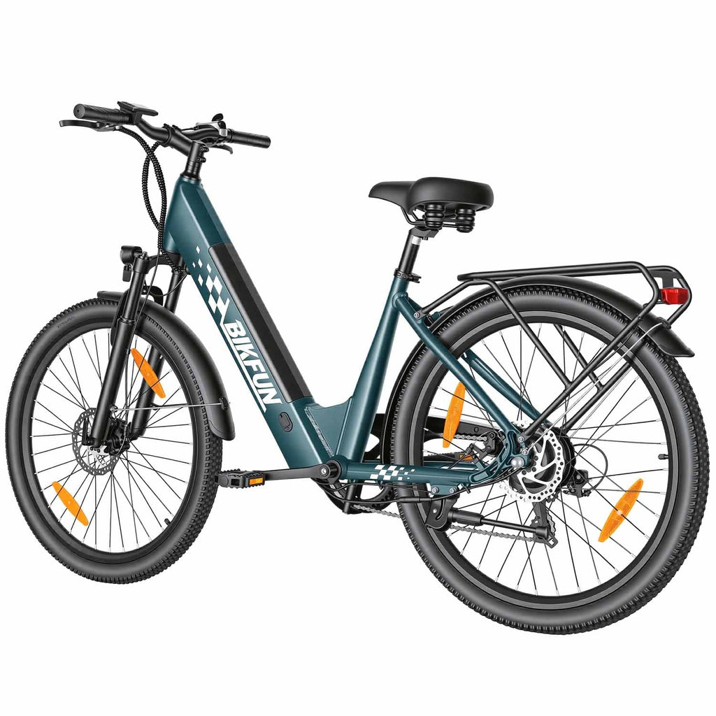 Bikfun AMAK00053 Women's Electric Bike 26" – Dark Green - photo 10