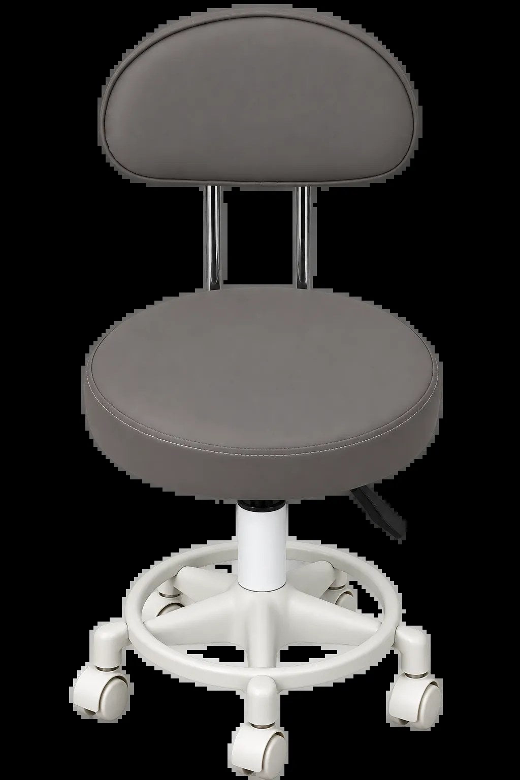 Kunert Beauty stool Bella with backrest, swivel – grey - photo 3