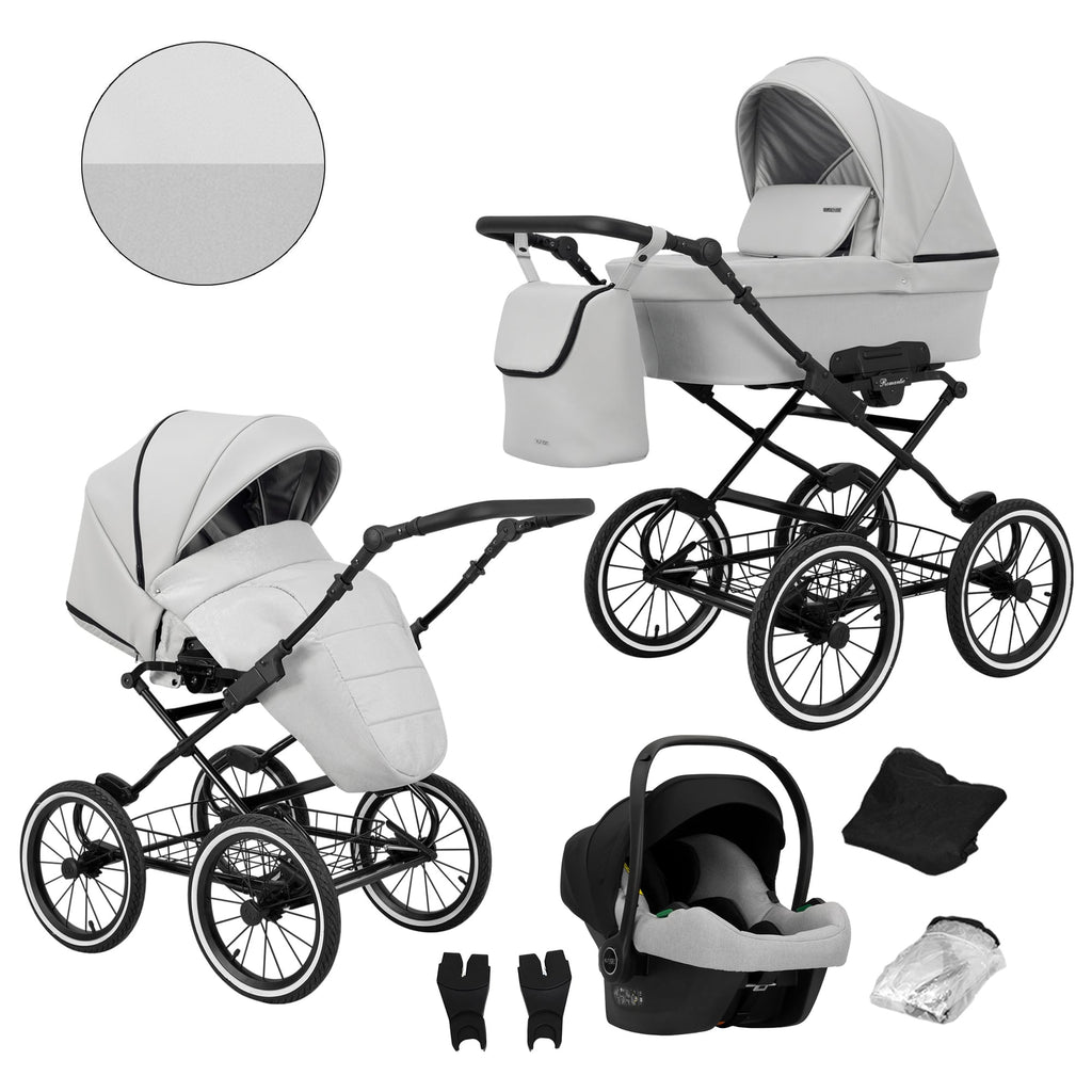 Kunert Romantic 3-in-1 Stroller – Ash Grey Eco – image 1