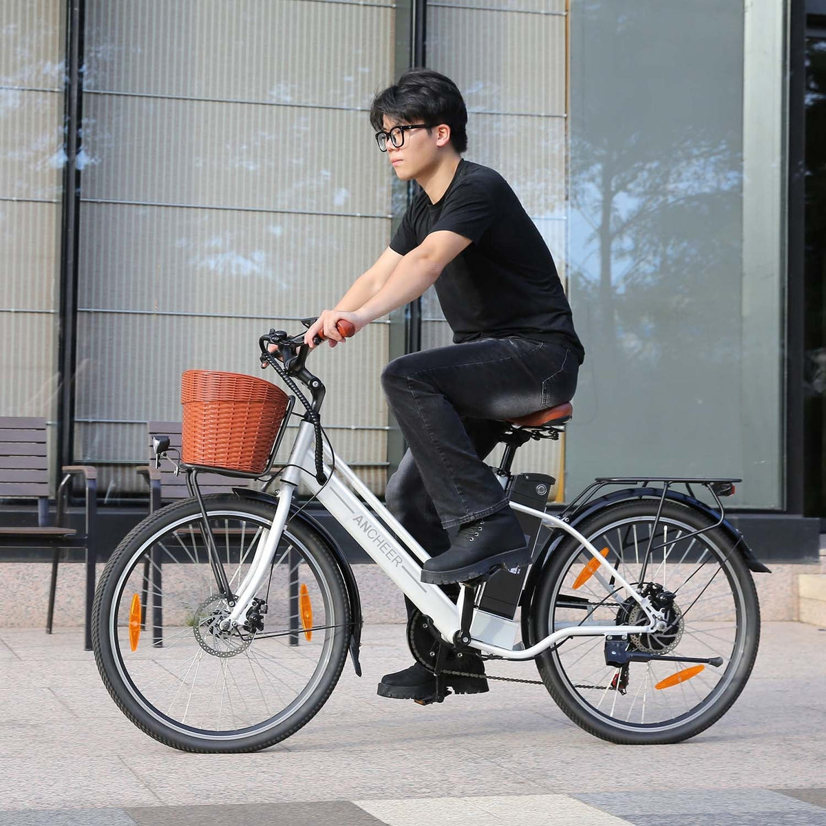 Ancheer AMAK00012 Women's Electric Bike 26" – White - photo 14