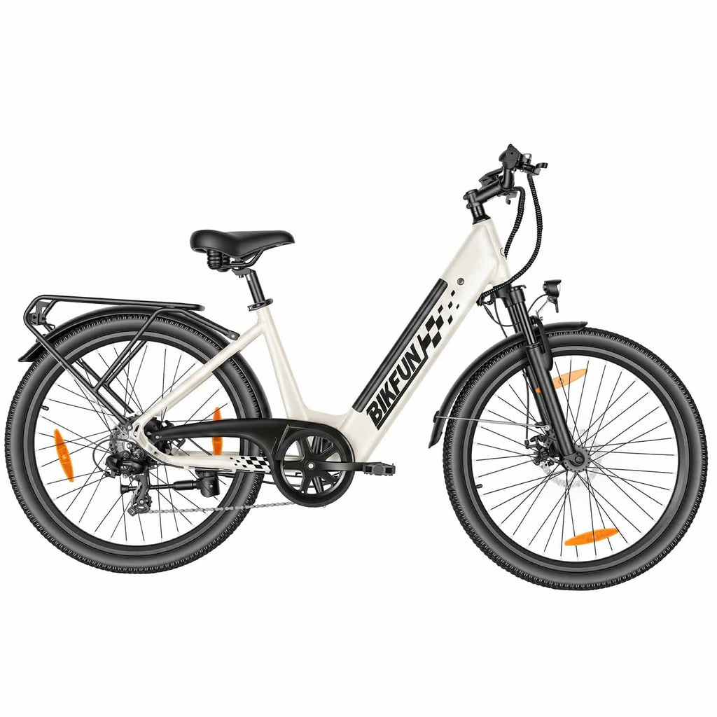 Bikfun AMAK00053 Women's Electric Bike 26" – Light Grey - photo 8