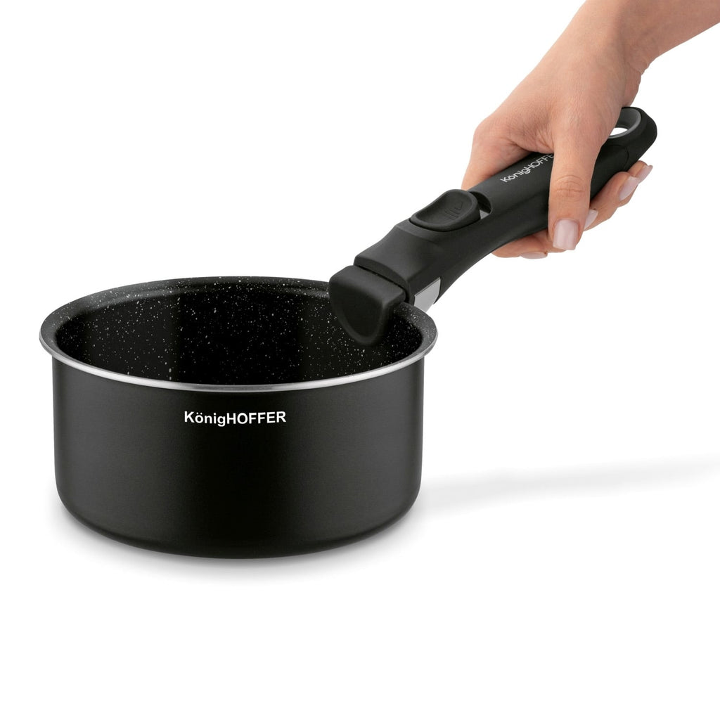 Konighoffer Spinel Black Cookware Set – 16/18/20 cm, Detachable Handle - photo 15