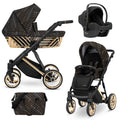 Kunert Ivento Glam Premium 3-in-1 Stroller – Black Style – image 1
