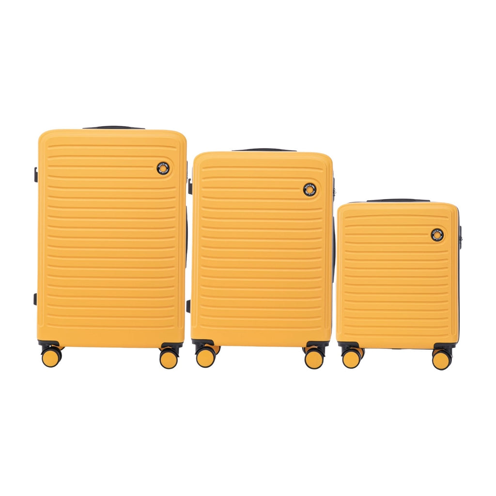 Wings Coot 3-Piece Hard Shell Suitcase Set – Yellow