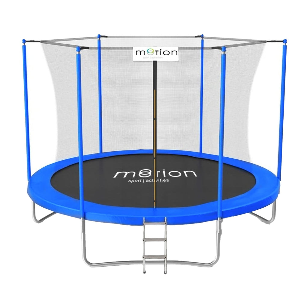 Jumi Motion 8FT Garden Trampoline 244 cm with Inner Net – Blue