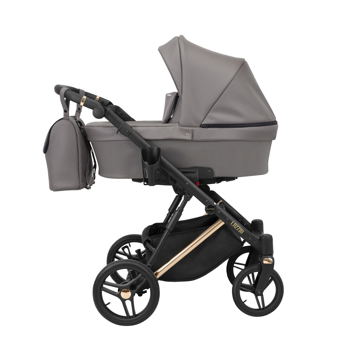 Wózek dziecięcy Kunert Lazzio Premium 3w1 - Miedziana rama - kolor: Grafit Eco