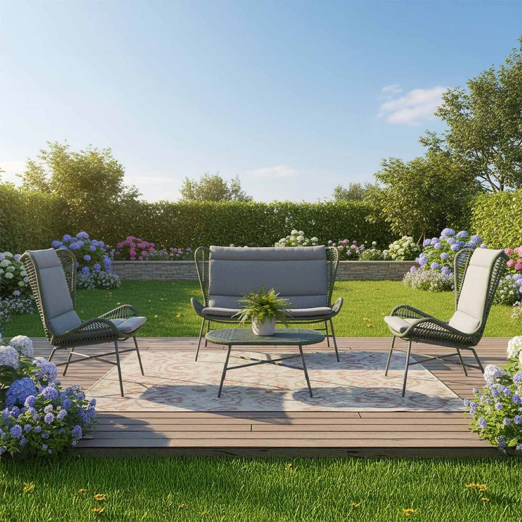 Sanico Goldlux Sunrise Garden Furniture Set – Sofa, 2 Armchairs, Table - photo 3