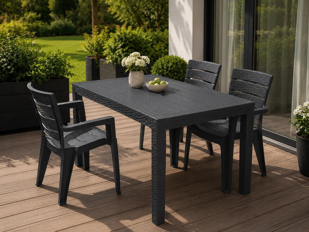 Kunert Garden table Adler 140x80 cm, rattan look – graphite - photo 10