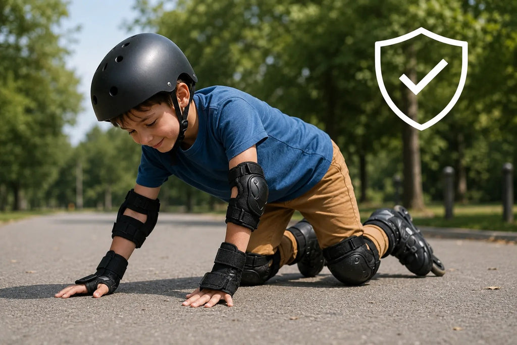 Kunert Kids protective gear set Kely 1, 6-piece: knee, elbow and wrist guards – black - photo 7