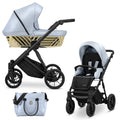 Kunert Ivento Glam 2-in-1 Stroller – Eco Baby Blue Metalic – image 1