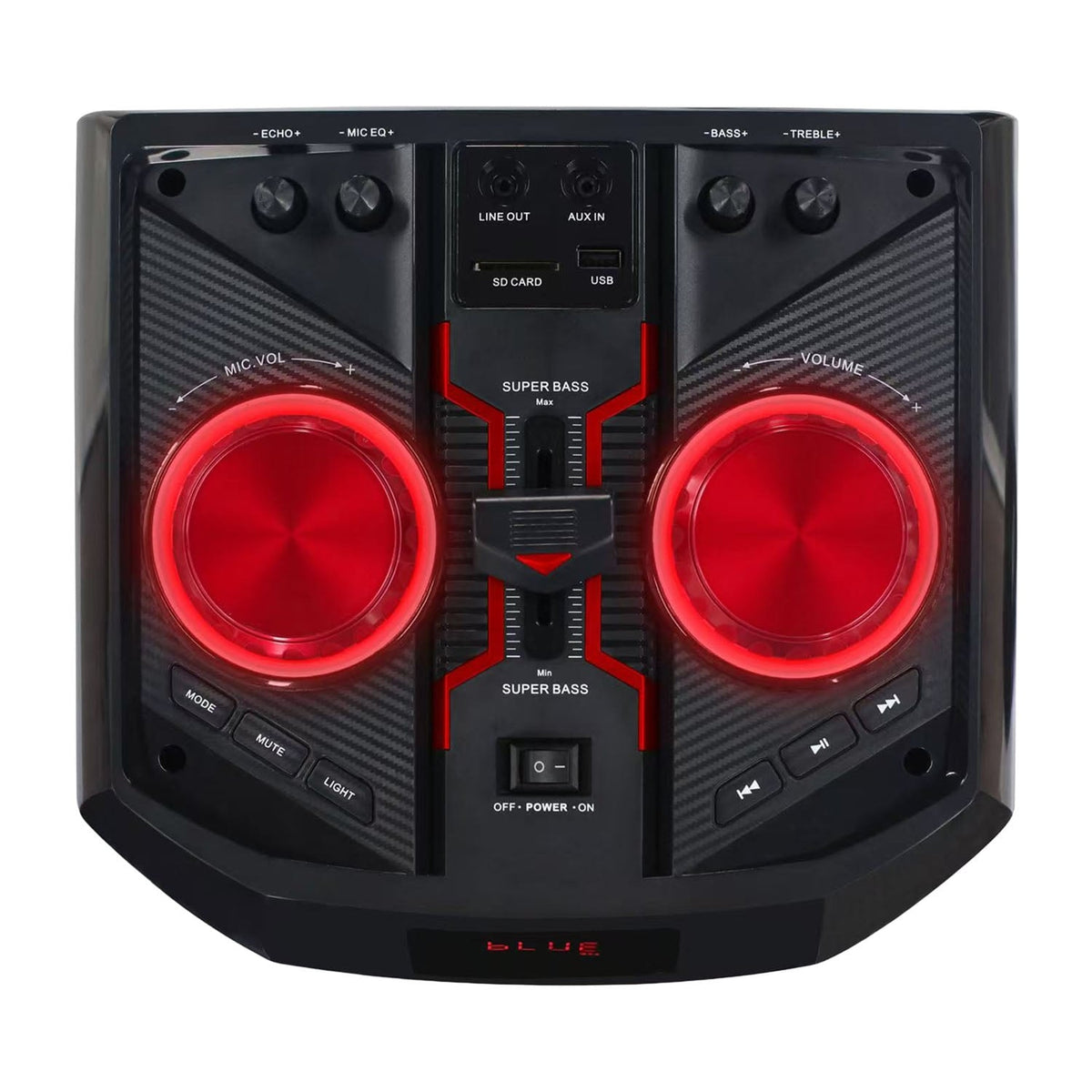 Blaupunkt PS1.1BD Party Speaker 1000 W – Karaoke, 2 Wireless Mics - photo 10