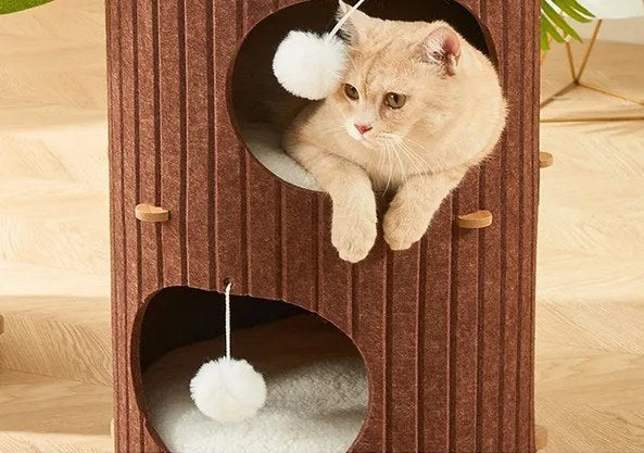 Kunert Cat scratching post Rocky tree trunk with 3 caves - photo 3