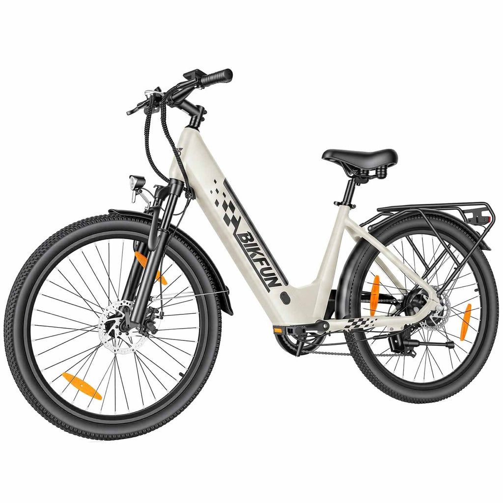 Bikfun AMAK00053 Women's Electric Bike 26" – Light Grey - photo 2