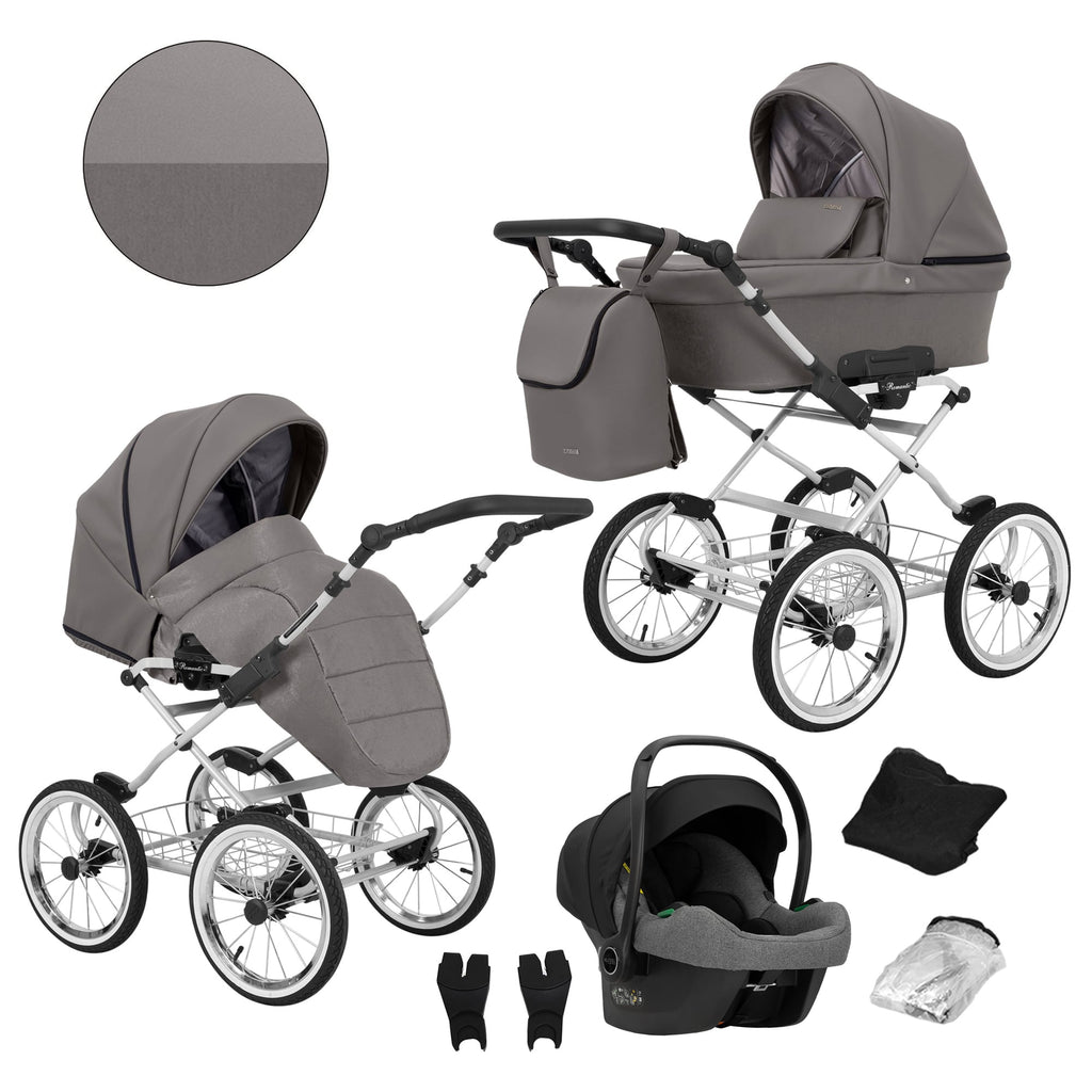 Kunert Romantic 3-in-1 Stroller – Graphite Eco – image 1