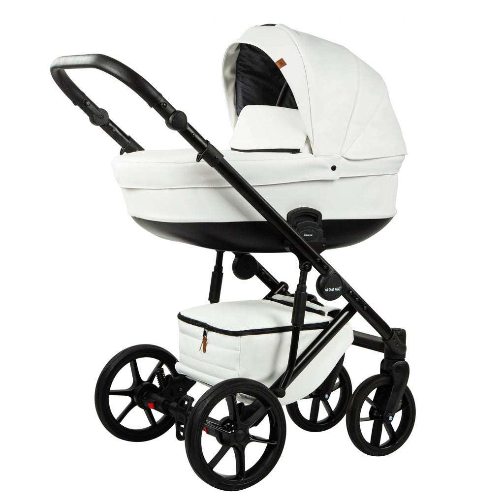 MOMMO Deluxe 3-in-1 Stroller – White – image 5