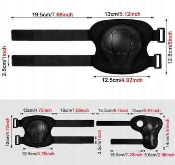 Kunert Kids protective gear set Kely 1, 6-piece: knee, elbow and wrist guards – black - photo 9