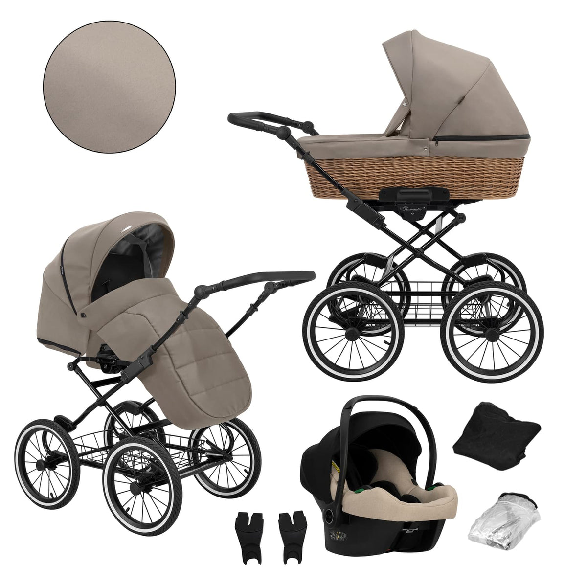 Kunert Romantic Classic 3-in-1 Stroller – ROM-18 – image 1