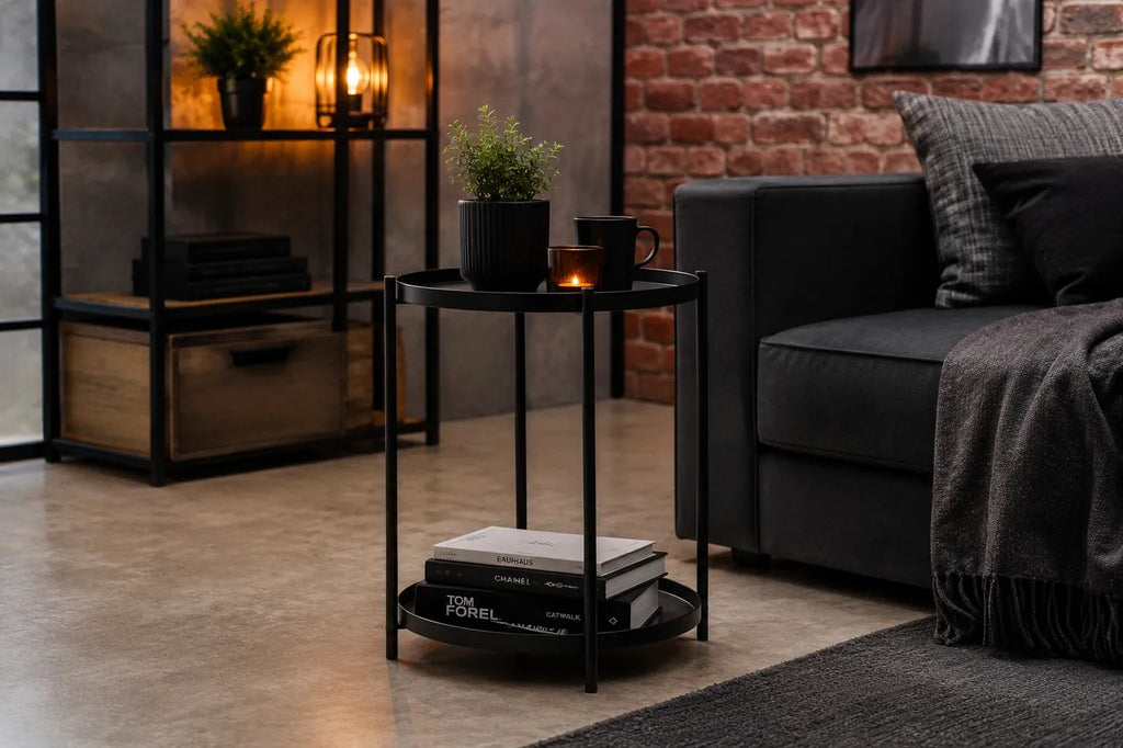 Kunert Loft side table Fero with shelf - photo 5
