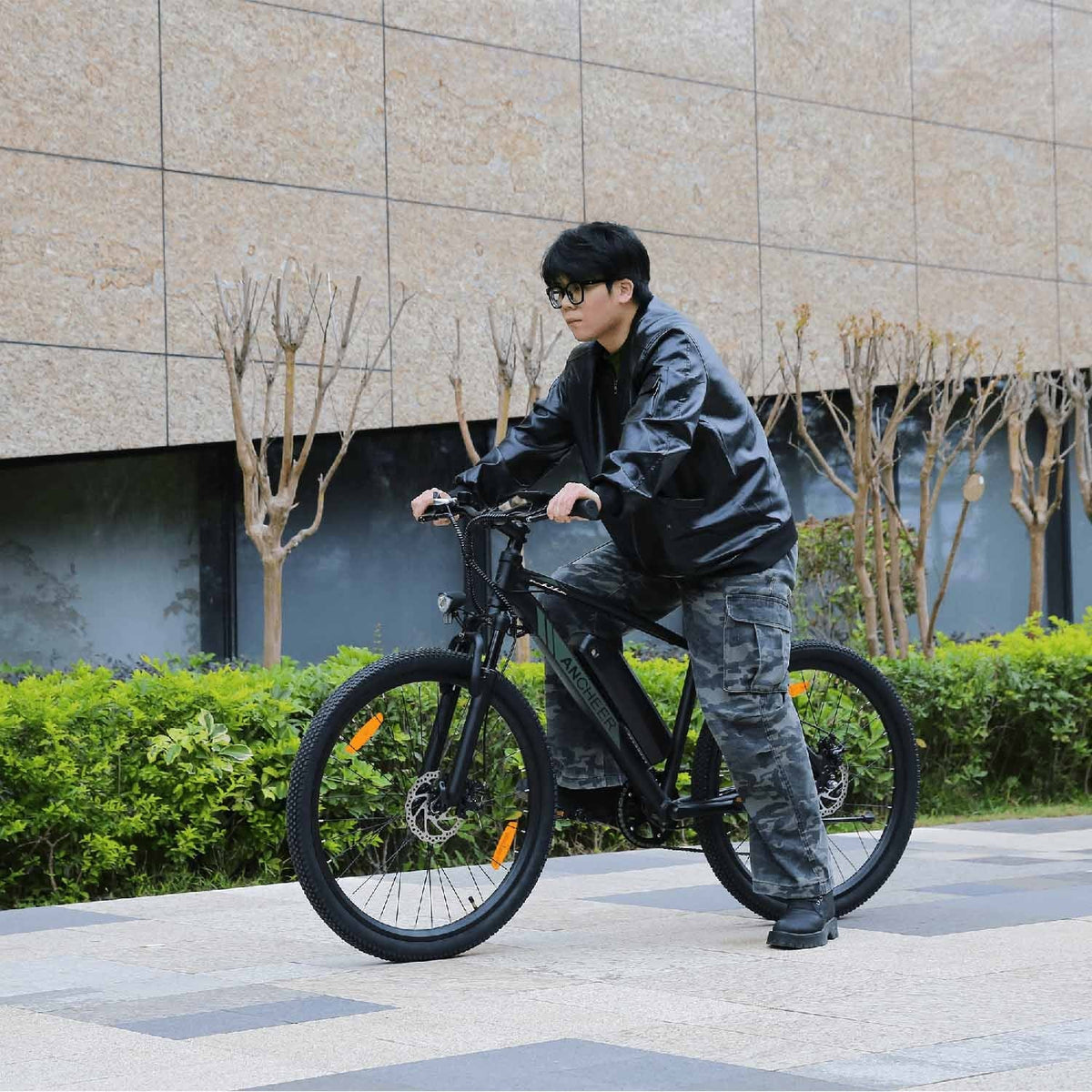 Ancheer Electric Mountain Bike 27.5" – Black / Green - photo 12
