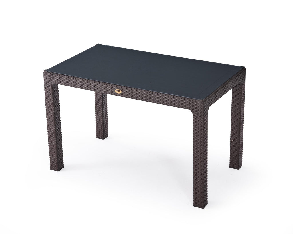 Kunert Garden table Calma, rattan look – graphite