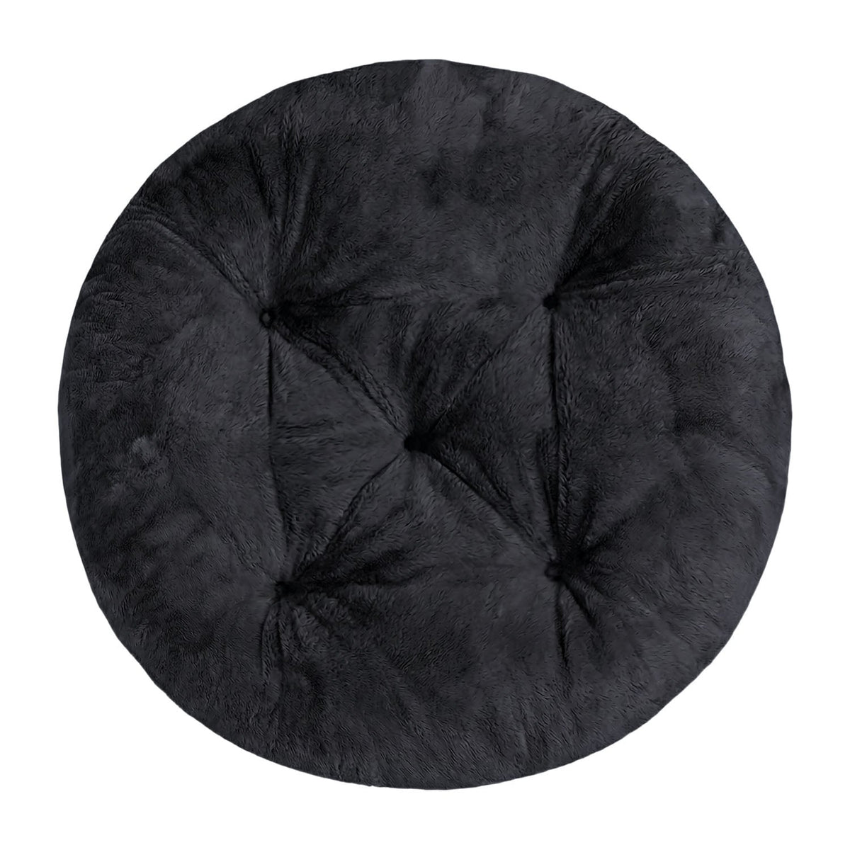 Domarex Ivy Plush Round Cushion 65 cm – Dark Grey - photo 5
