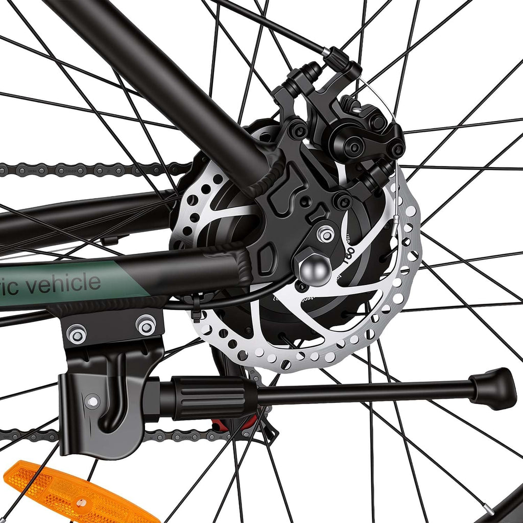 Ancheer Electric Mountain Bike 27.5" – Black / Green - photo 3