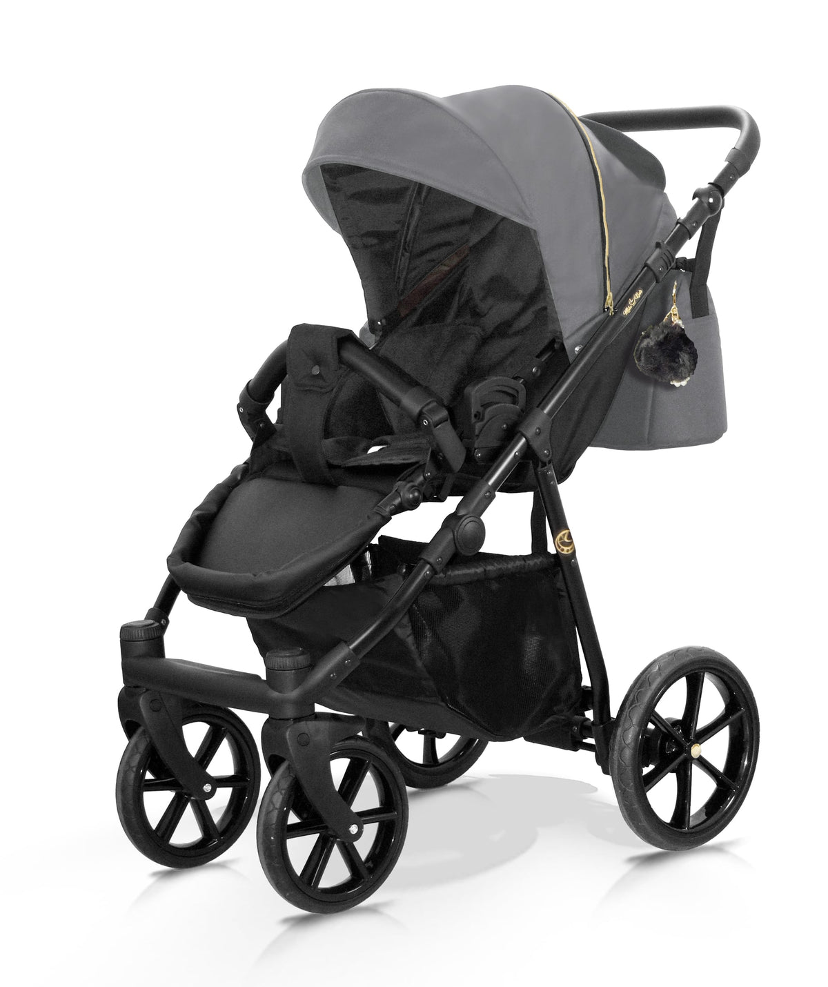 Wózek dziecięcy Milukids Risso 2w1 - RIS-13-SE (złoty stelaż)