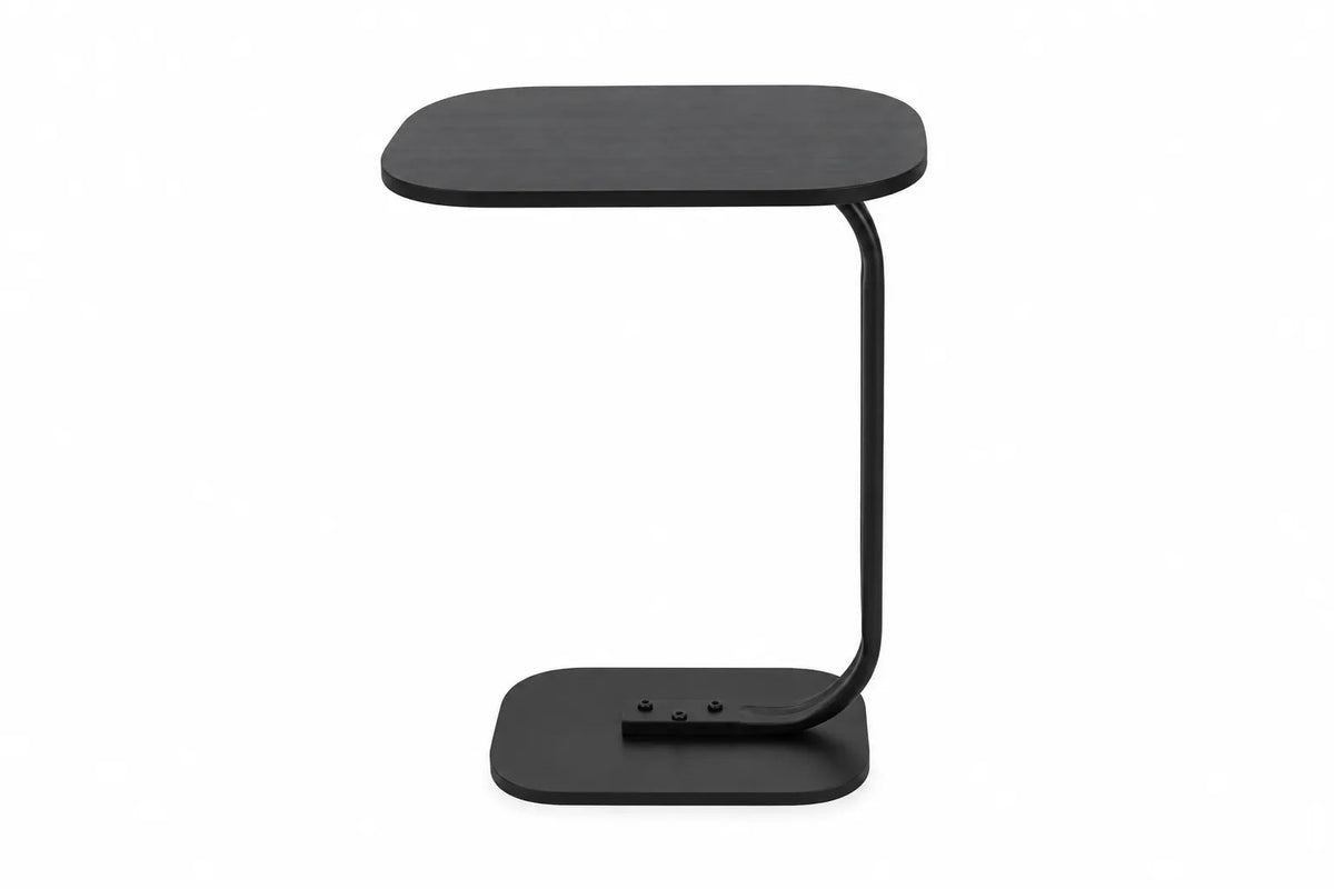 Kunert C-shaped side table Vero for sofa and laptop – black - photo 2